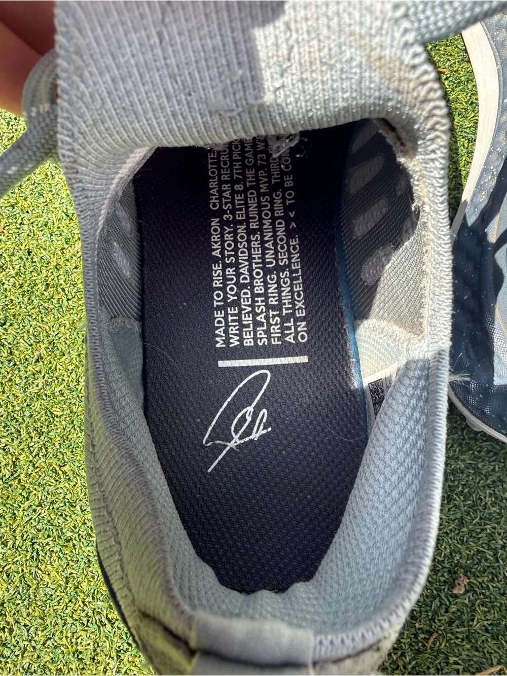 Under Armour Steph Curry golf shoes Light Gray/Seafoam Kids' size 7 - Picture 5 of 6
